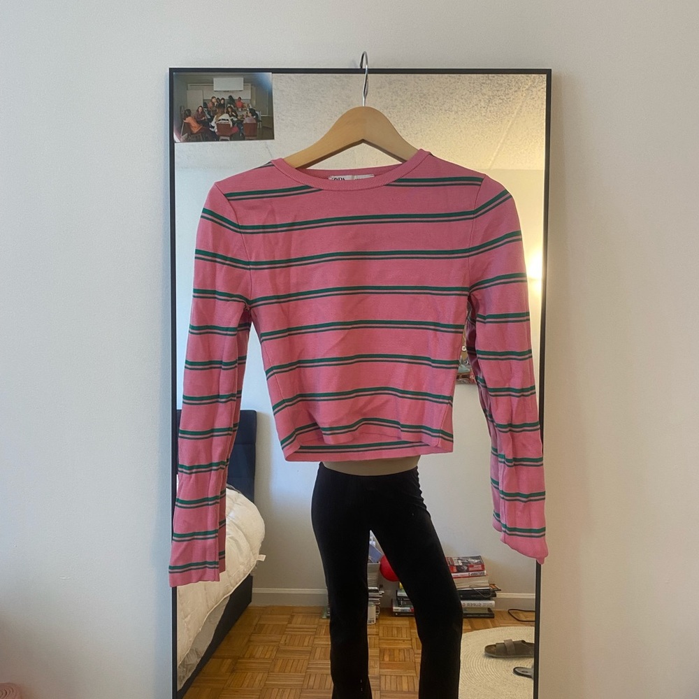 Pink and green shirt!